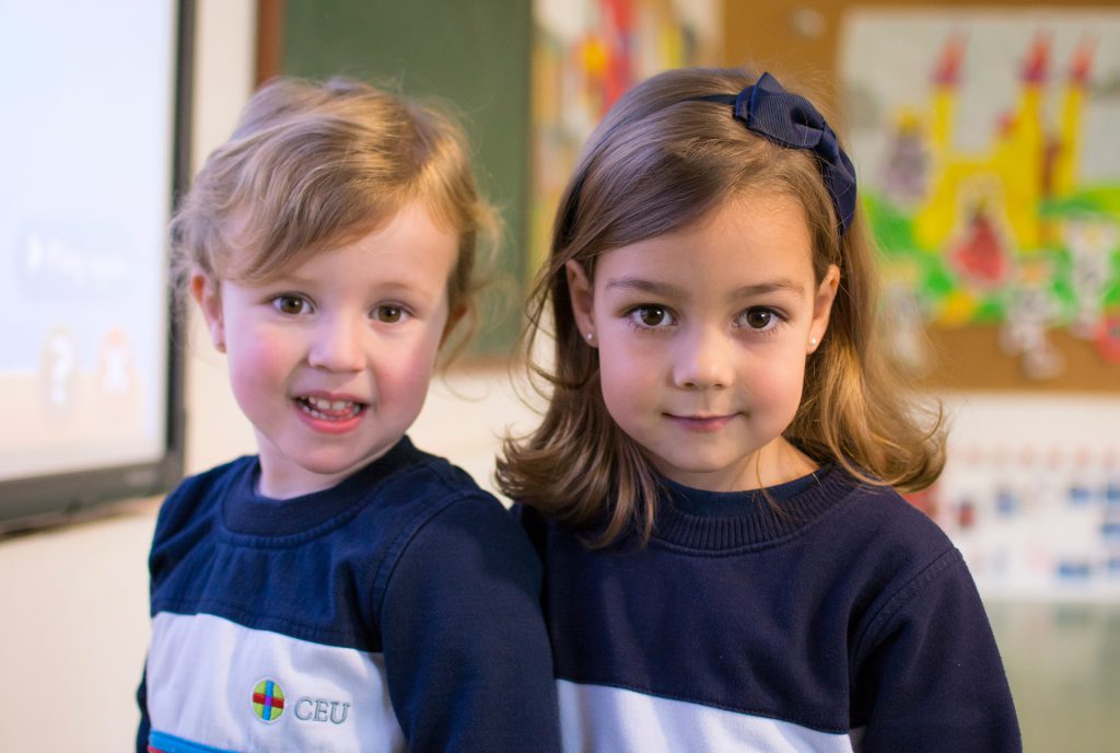 Alumnas de Educación Infantil del Colegio CEU San Pablo Sevilla